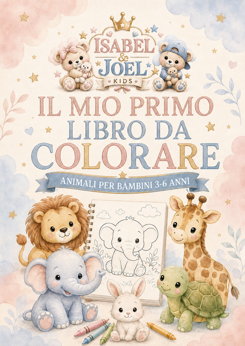 Il mio primo libro da colorare – Animali per bambini 3–6 anni