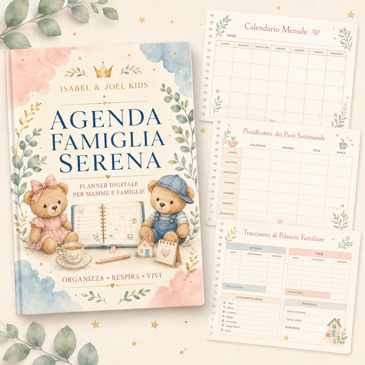 Agenda Famiglia Serena – Planner digitale per mamme e famiglie