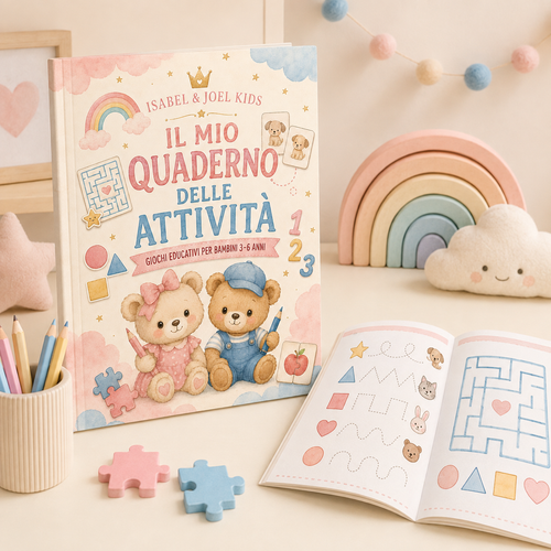 Il Mio Quaderno delle Attività – Giochi educativi per bambini 3–6 anni