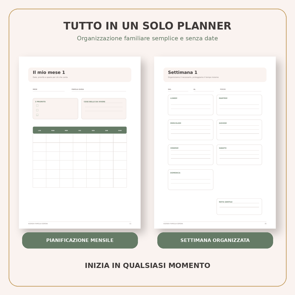 Agenda Famiglia Serena – Planner Digitale per Mamme e Famiglie