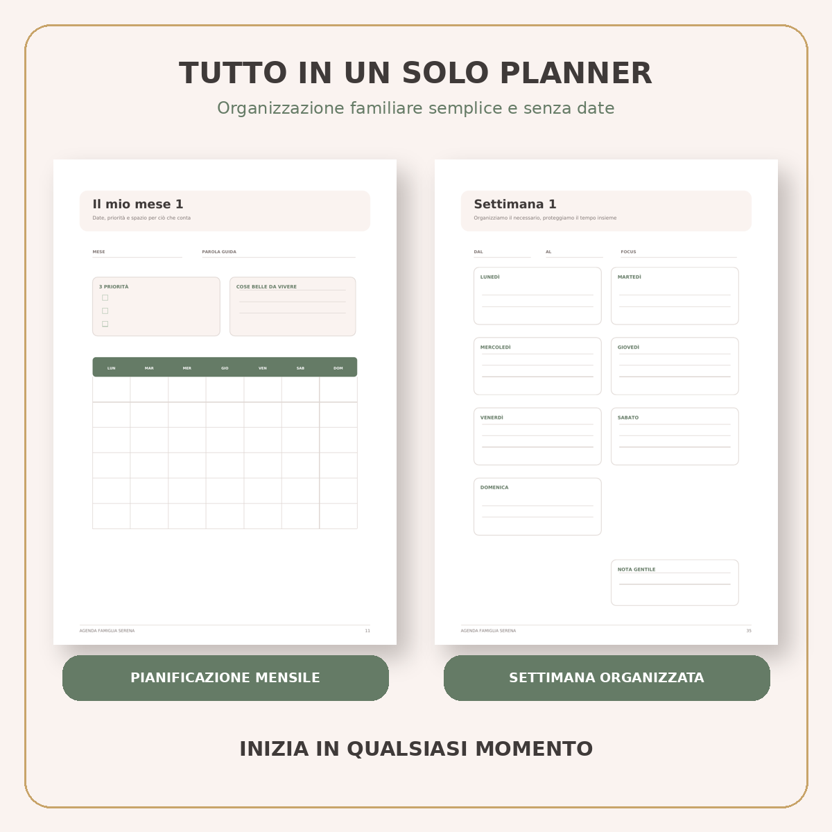 Agenda Famiglia Serena – Planner Digitale per Mamme e Famiglie