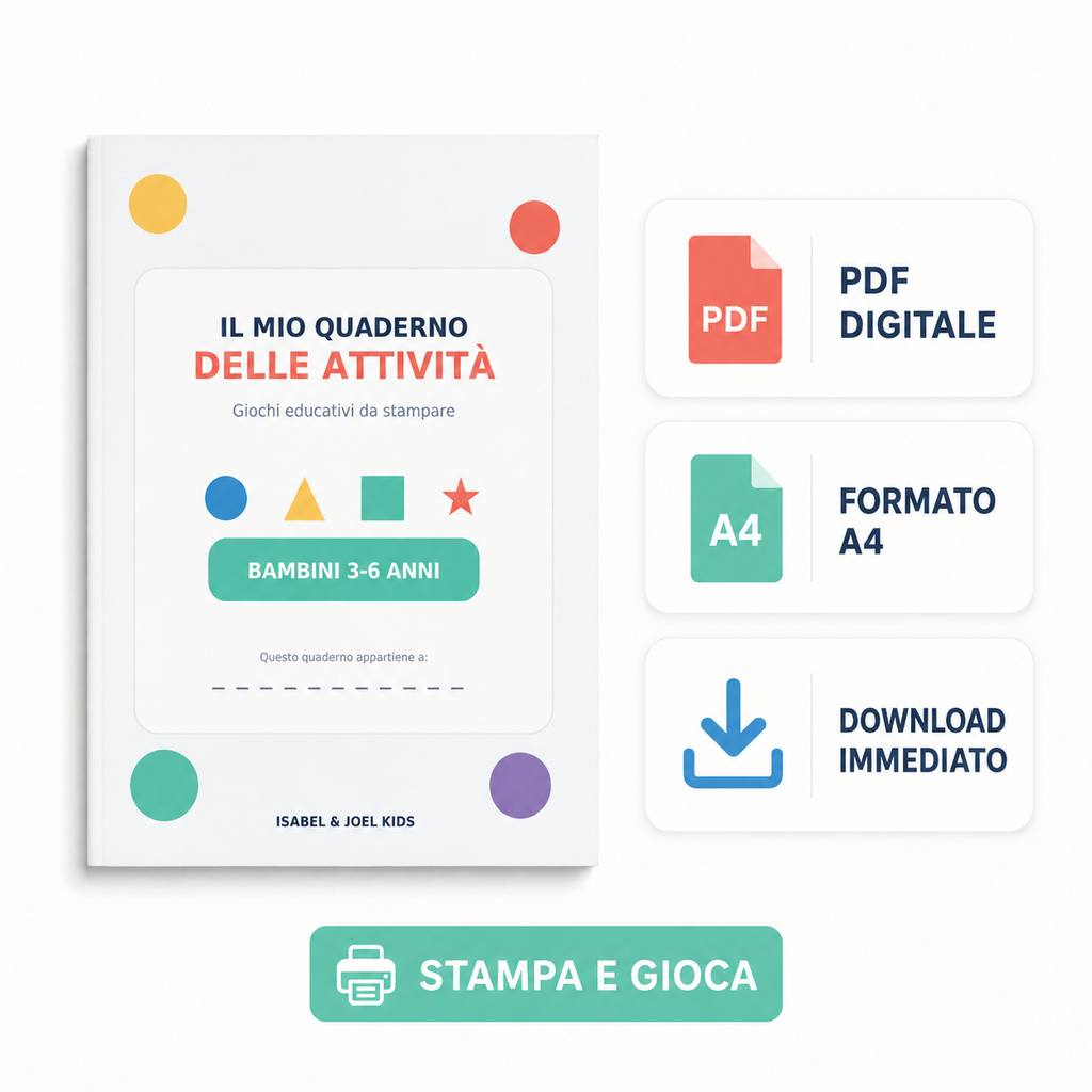 Il Mio Quaderno delle Attività – Bambini 3-6 anni
