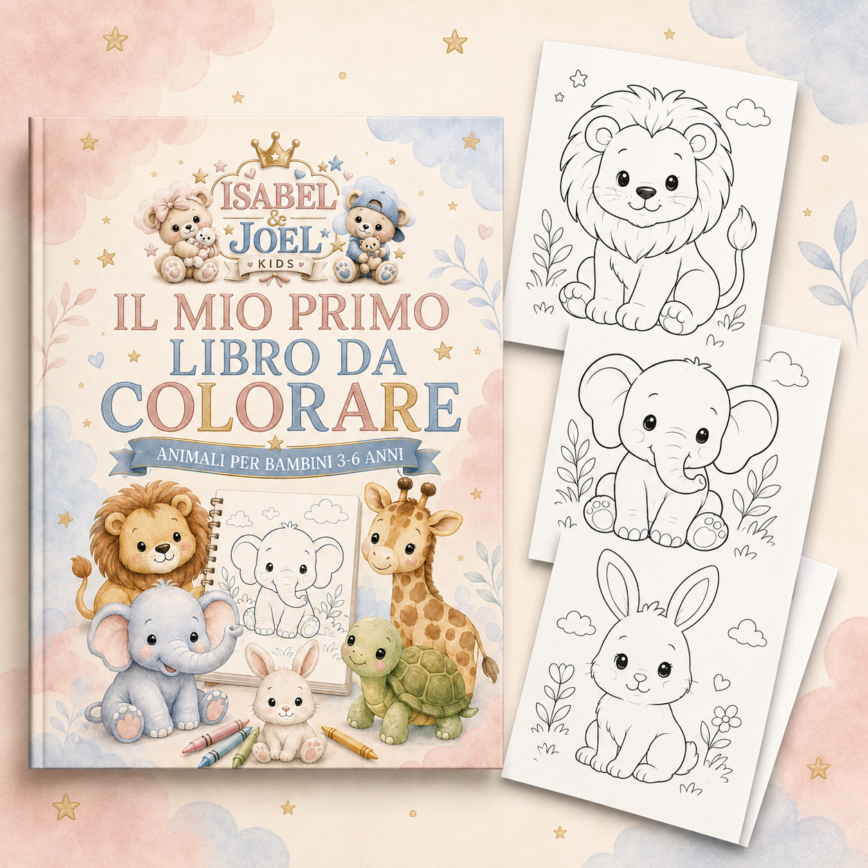 Il mio primo libro da colorare – Animali per bambini 3–6 anni