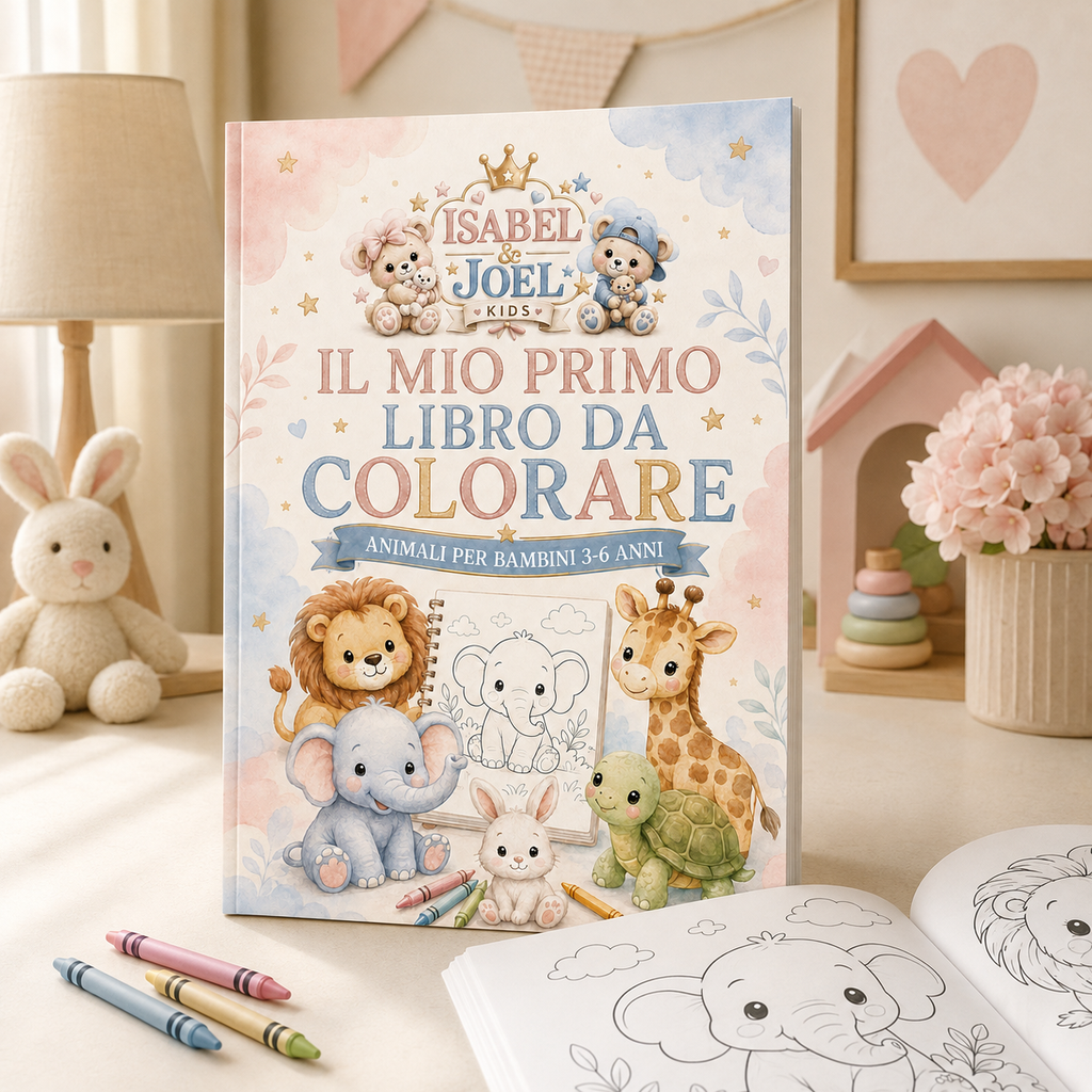 Il mio primo libro da colorare – Animali per bambini 3–6 anni